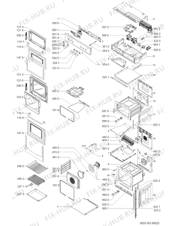 Схема №1 G2P90FSS (F092199) с изображением Руководство для плиты (духовки) Indesit C00360936