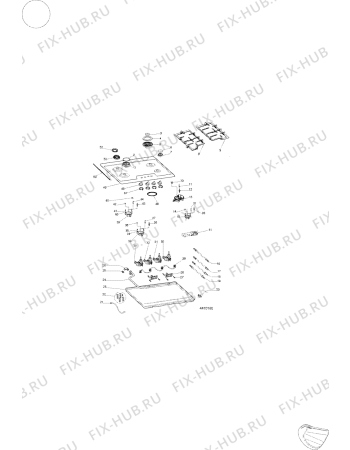 Схема №1 TG642ANGH (F062231) с изображением Обшивка для духового шкафа Indesit C00274435