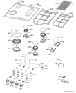 Схема №1 EGH6349GOX с изображением Поверхность для духового шкафа Electrolux 140015091311