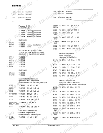 Схема №5 FS8117 с изображением Модуль для телевизора Siemens 00753018