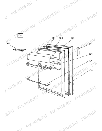 Взрыв-схема холодильника Acec RFTC1513 - Схема узла Door 003