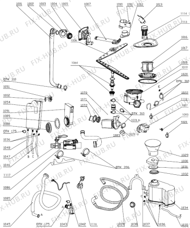 Схема №2 MS52110BW (286651, PMS45S) с изображением Сенсорная панель для посудомойки Gorenje 307439