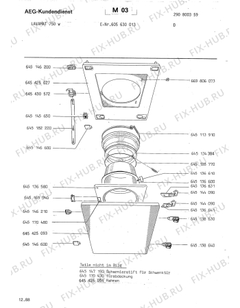 Схема №1 LAV693 W с изображением Рамка для стиральной машины Aeg 8996454250649