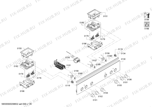 Схема №1 HE010FBR0 с изображением Ручка конфорки для плиты (духовки) Siemens 10007248