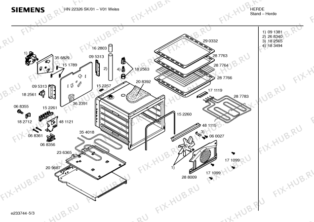 Схема №2 HN22326SK с изображением Инструкция по эксплуатации для духового шкафа Siemens 00528628