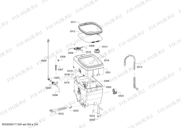 Схема №1 WOT24351NL Maxx 6 с изображением Панель управления для стиралки Bosch 00672247