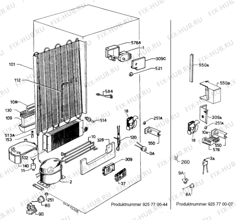Взрыв-схема холодильника Unknown FKI3150 - Схема узла C10 Cold, users manual