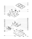 Схема №1 MC7GF51CGS с изображением Противень (решетка) для плиты (духовки) Whirlpool 481245858549