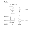 Схема №1 FP523G27/700 с изображением Часть корпуса для электрокомбайна Moulinex MS-0A07671