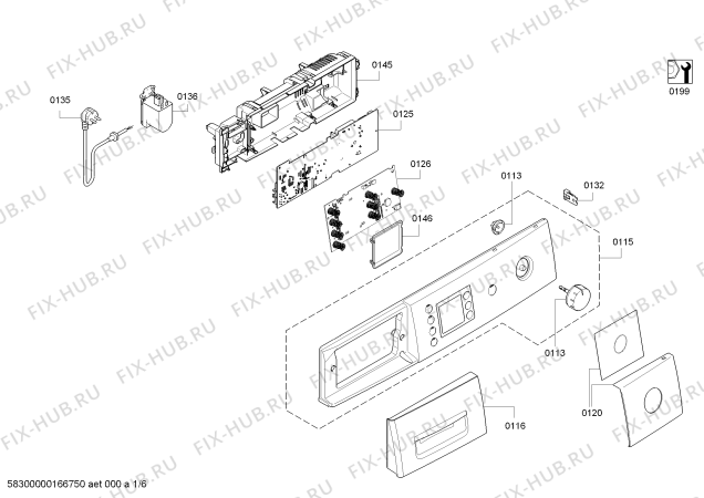 Схема №2 WAE24468OE Maxx 7 VarioPerfect с изображением Ручка для стиральной машины Bosch 00655186