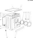 Схема №3 AM1274X (F000124) с изображением Клавиша для стиральной машины Indesit C00030459