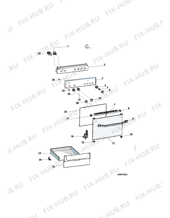 Схема №1 ACMK 6332/IX с изображением Панель для духового шкафа Whirlpool 482000091586