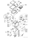 Схема №2 AWT6104/1 с изображением Микропереключатель для стиралки Whirlpool 481228219504