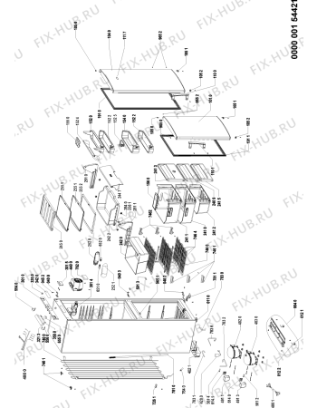 Схема №1 ARC 5863/2 с изображением Сенсорная панель для холодильника Whirlpool 480132100452
