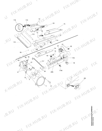 Взрыв-схема холодильника Aeg MTRS225NGW - Схема узла Refrigerator electrical equipment