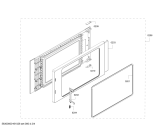 Схема №1 HMT85GL53W с изображением Дверь для духового шкафа Bosch 00688435