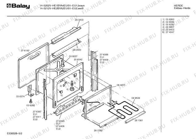 Схема №1 HE1BYA4EU h5202v с изображением Индикатор для плиты (духовки) Bosch 00038529