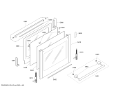 Схема №1 HB750751F с изображением Фронтальное стекло для плиты (духовки) Siemens 00477961