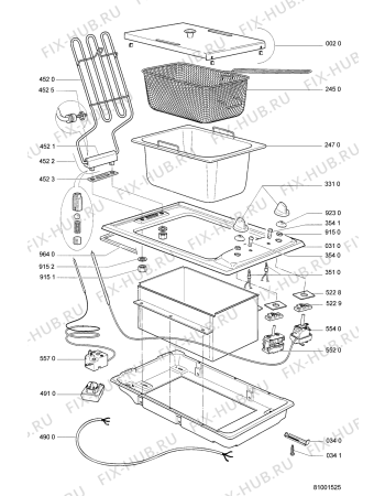 Схема №1 EF 4000/IN с изображением Крышка для электропечи Whirlpool 481244218008