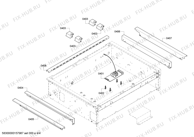 Схема №1 PCG304G с изображением Коллектор для духового шкафа Bosch 00683743