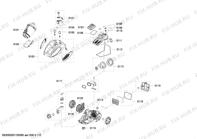 Схема №1 AC6200 Booster с изображением Канал для электропылесоса Bosch 00647116