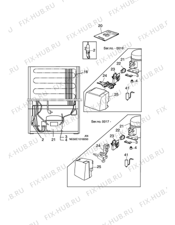 Взрыв-схема холодильника Rosenlew RPP912 - Схема узла C10 Cold, users manual