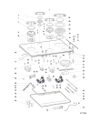 Схема №1 TD740MSTICE (F023819) с изображением Поверхность для плиты (духовки) Indesit C00074601