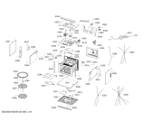 Схема №2 HB84H500 с изображением Панель для плиты (духовки) Siemens 00702726