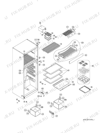 Схема №1 WBM 650/IX с изображением Микропереключатель для холодильника Whirlpool 480132102174