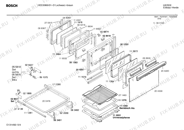 Схема №1 HE88661 с изображением Модуль для плиты (духовки) Siemens 00092828