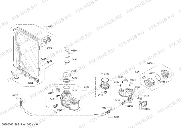 Схема №1 DI250440 с изображением Передняя панель для электропосудомоечной машины Bosch 11008685