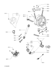 Схема №1 WA UNIQ 934 DA с изображением Резервуар для стиральной машины Whirlpool 481010499260