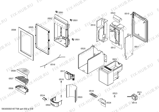 Схема №2 FID18MIIL6 с изображением Силовой модуль для холодильной камеры Bosch 00791832