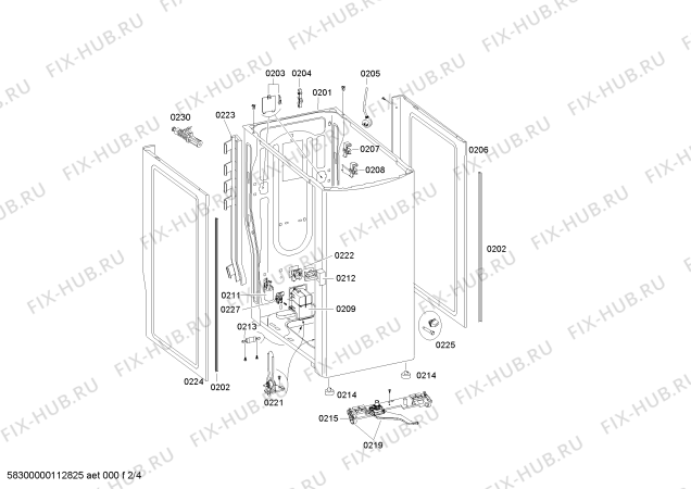 Схема №1 WP08R121IT с изображением Силовой модуль для стиралки Siemens 00445850