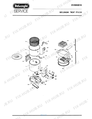 Схема №1 FTO W с изображением Другое для тостера (фритюрницы) DELONGHI 532471