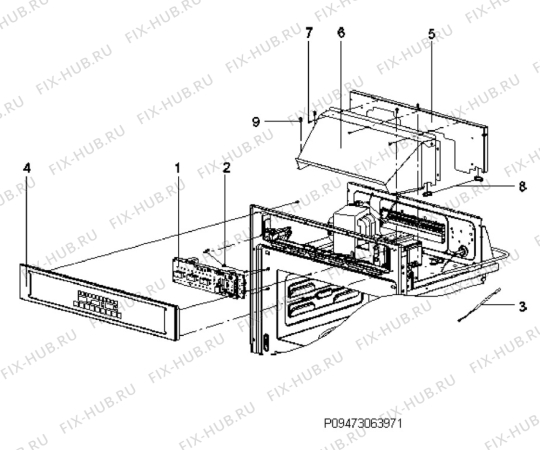 Взрыв-схема микроволновой печи Voss Electrolux IKC5700-RF - Схема узла Section 8