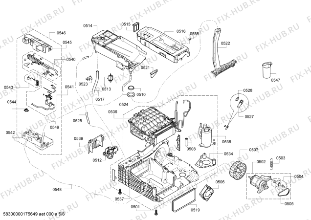 Схема №2 WTY8873D HomeProfessional SelfCleaning Condenser с изображением Модуль управления, запрограммированный для сушилки Bosch 00630918