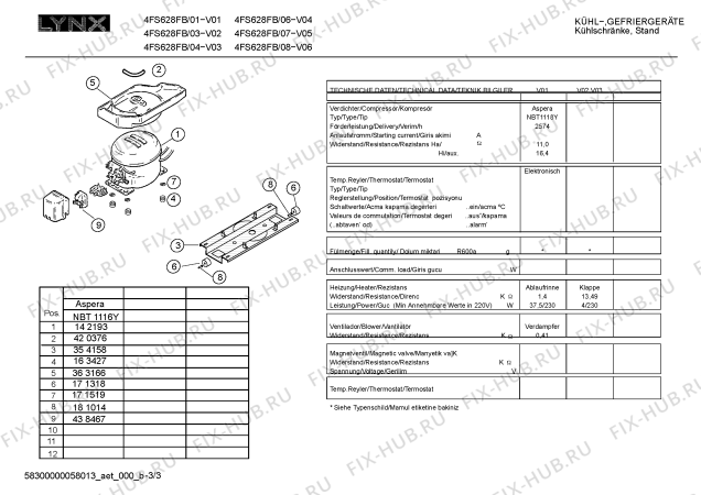 Схема №1 4FS628FB с изображением Контейнер для холодильной камеры Bosch 00490880