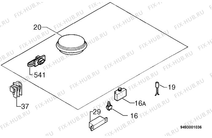 Взрыв-схема плиты (духовки) Zanussi PIANO X KIT ZXL948IW - Схема узла Electrical equipment 268