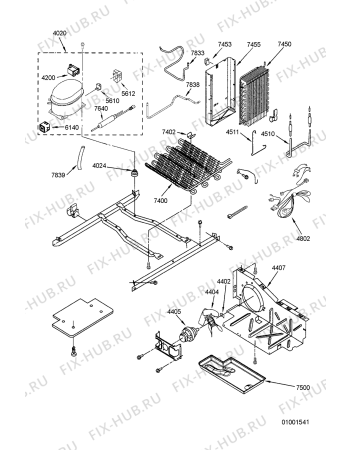 Схема №2 S20D RCB 10 с изображением Поверхность для холодильной камеры Whirlpool 481246488015