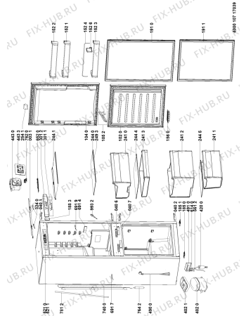 Схема №1 ART 7811/A+/LH с изображением Сенсорная панель для холодильника Whirlpool 481010646118