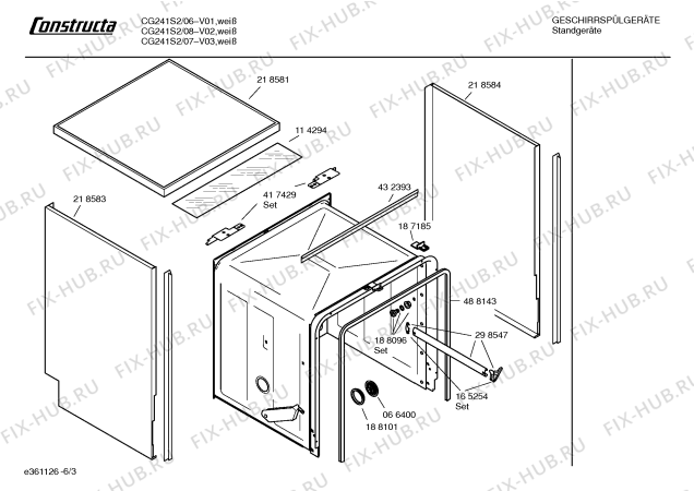 Схема №2 CG241S2 S200 с изображением Вкладыш в панель для посудомойки Bosch 00489612