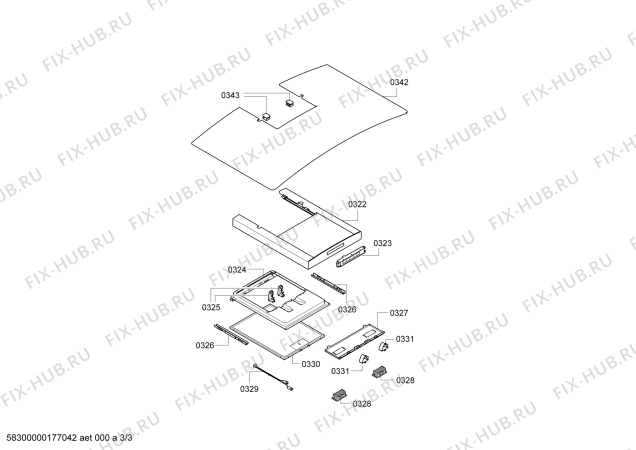 Взрыв-схема вытяжки Siemens LC98GB542B Siemens - Схема узла 03
