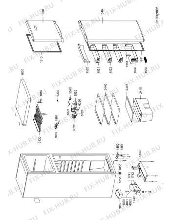 Схема №1 WTE2211 A+W CH с изображением Пусковое реле для холодильника Whirlpool 482000001555