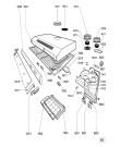 Схема №1 AKR 615/WH с изображением Фиксатор для электровытяжки Whirlpool 481948048301