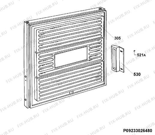 Взрыв-схема холодильника Faure TG05010 - Схема узла Door 003