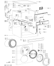 Схема №1 AWM 5612 с изображением Блок управления для стиральной машины Whirlpool 480111100171