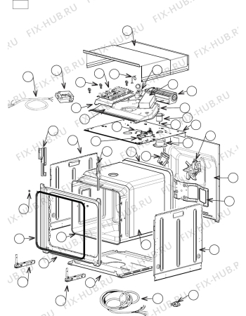 Схема №2 DEP7410P с изображением Мини-контейнер для плиты (духовки) DELONGHI 48BC601G