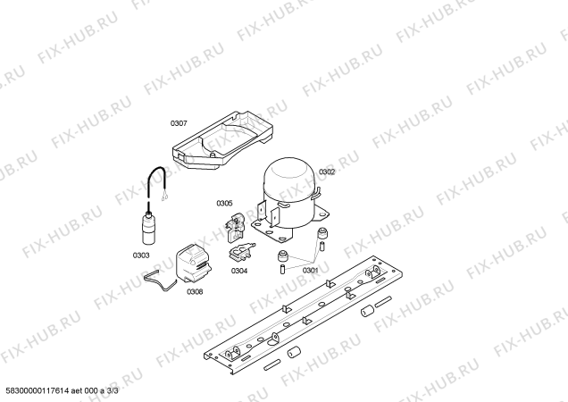 Схема №1 KIN32A55GB с изображением Дверь для холодильной камеры Bosch 00219722