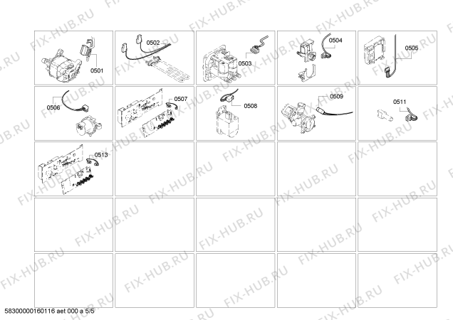 Схема №1 W7320F3EU с изображением Панель управления для стиралки Bosch 00703358